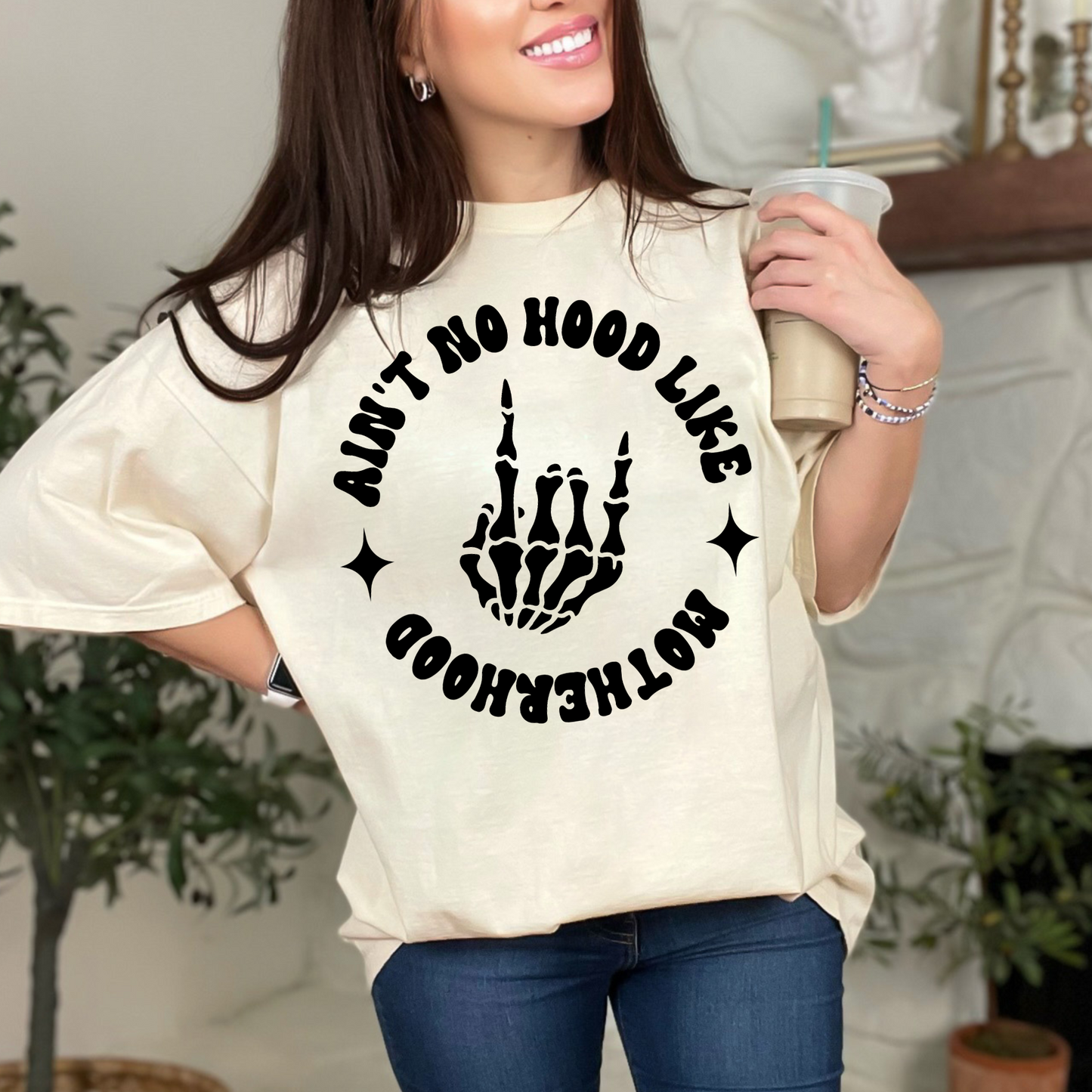 Ain't No Hood Like Motherhood Rocker T-Shirt #1