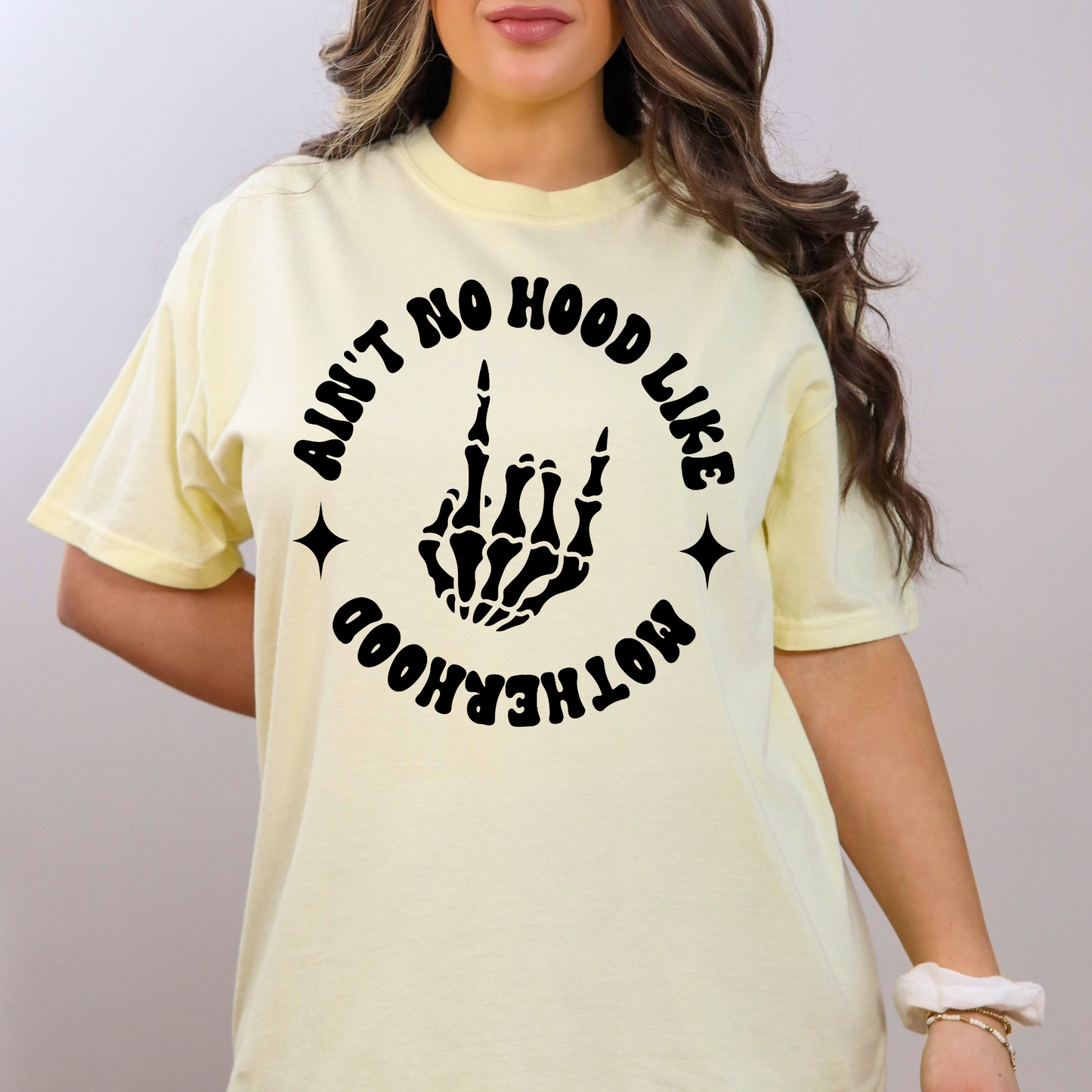 Ain't No Hood Like Motherhood Rocker T-Shirt #1