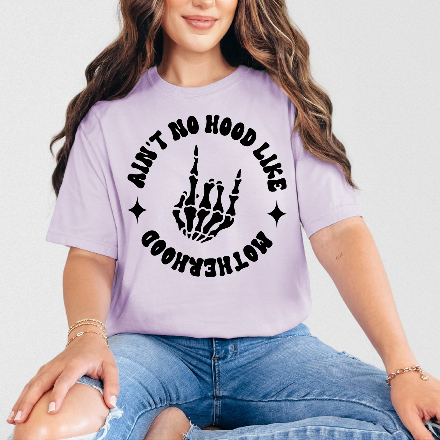 Ain't No Hood Like Motherhood Rocker T-Shirt #1
