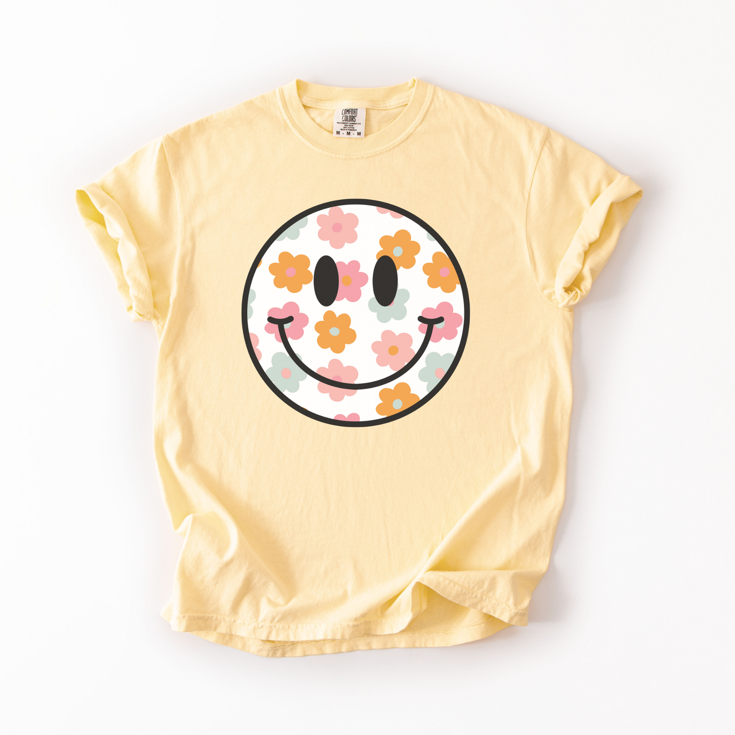 Boho Floral Smile T-Shirt