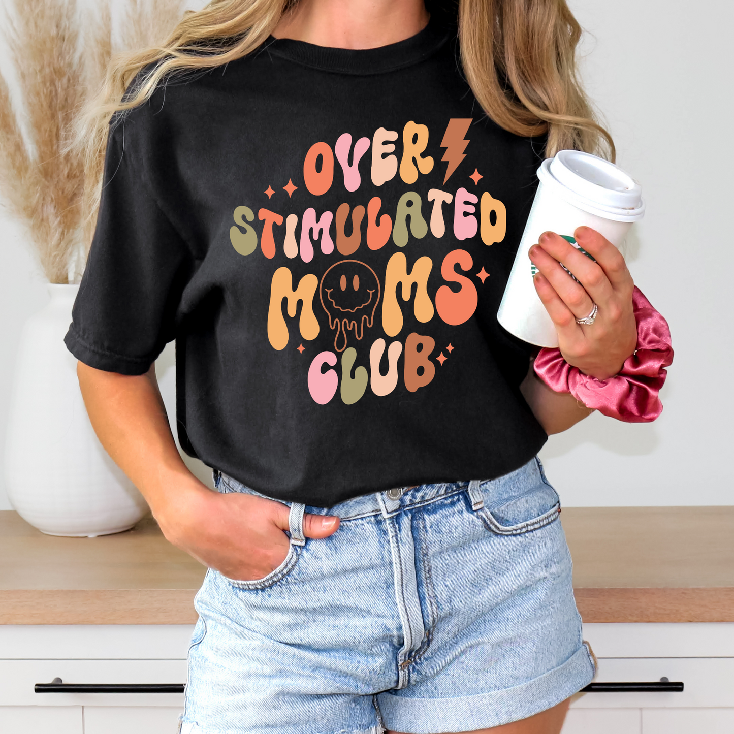 Overstimulated Moms Club - Retro T-Shirt