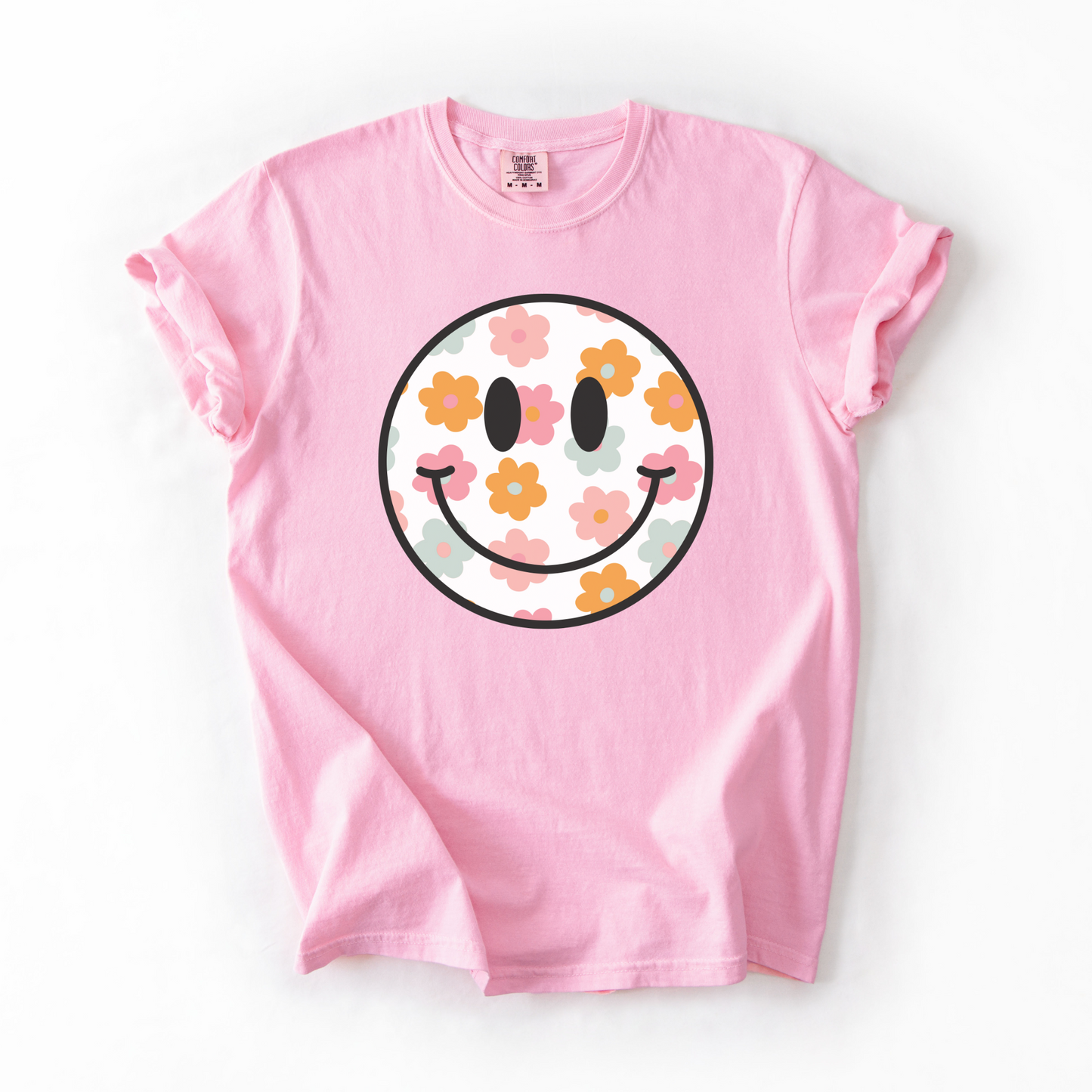 Boho Floral Smile T-Shirt