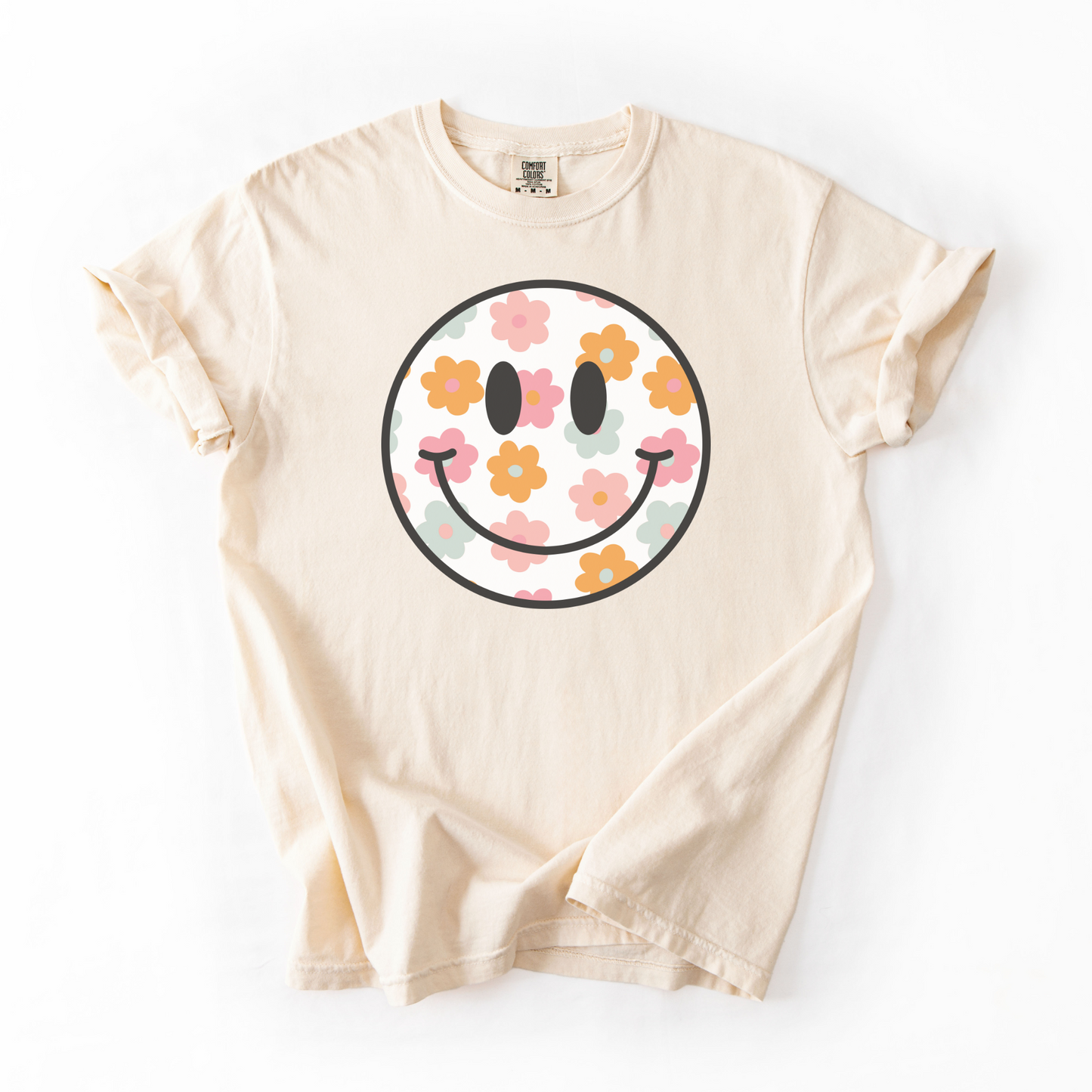 Boho Floral Smile T-Shirt