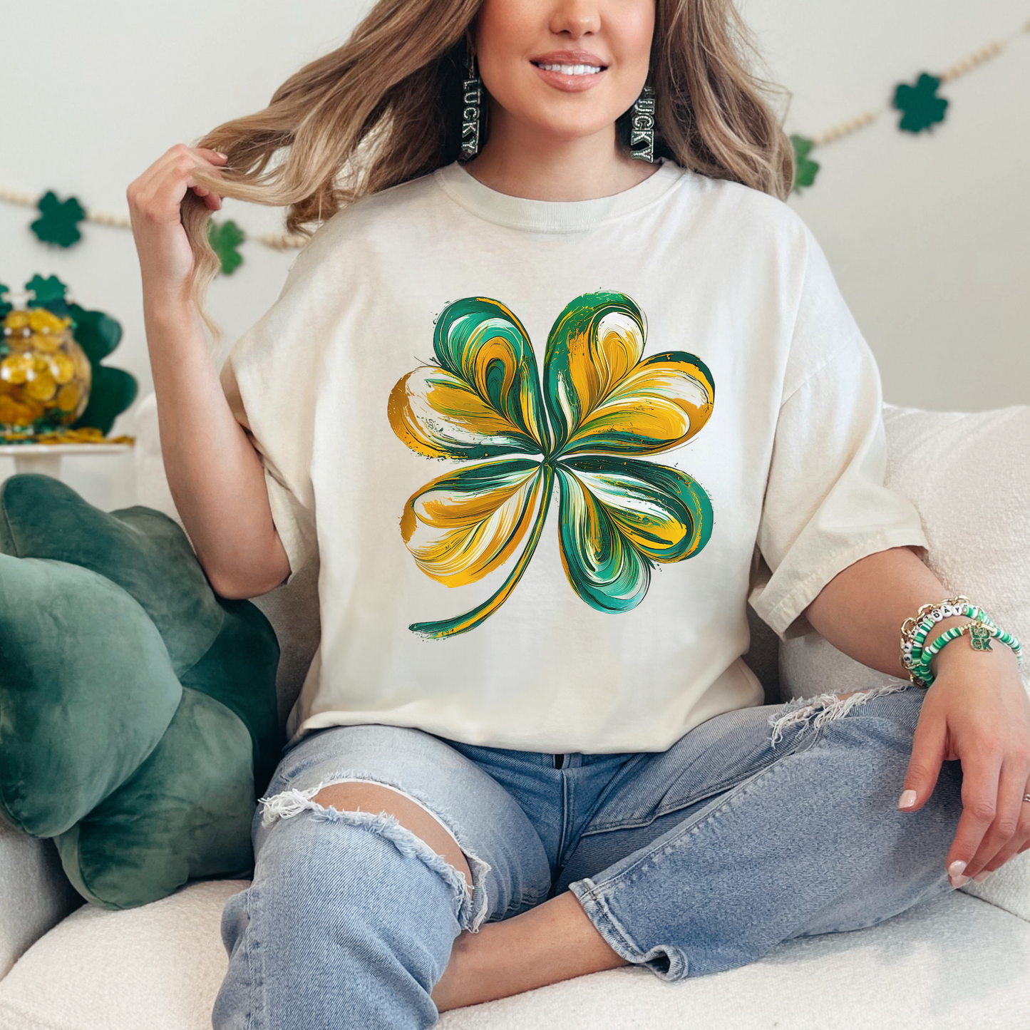 Brushstroke Shamrock - St. Patrick's Day
