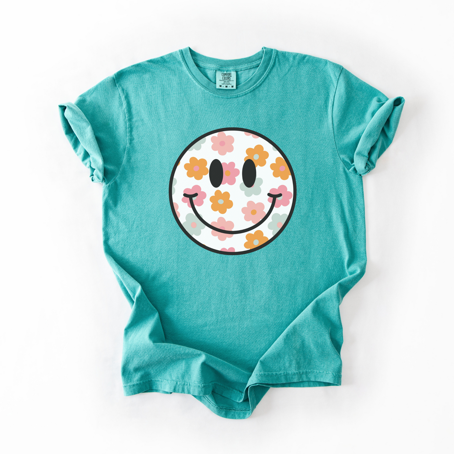 Boho Floral Smile T-Shirt