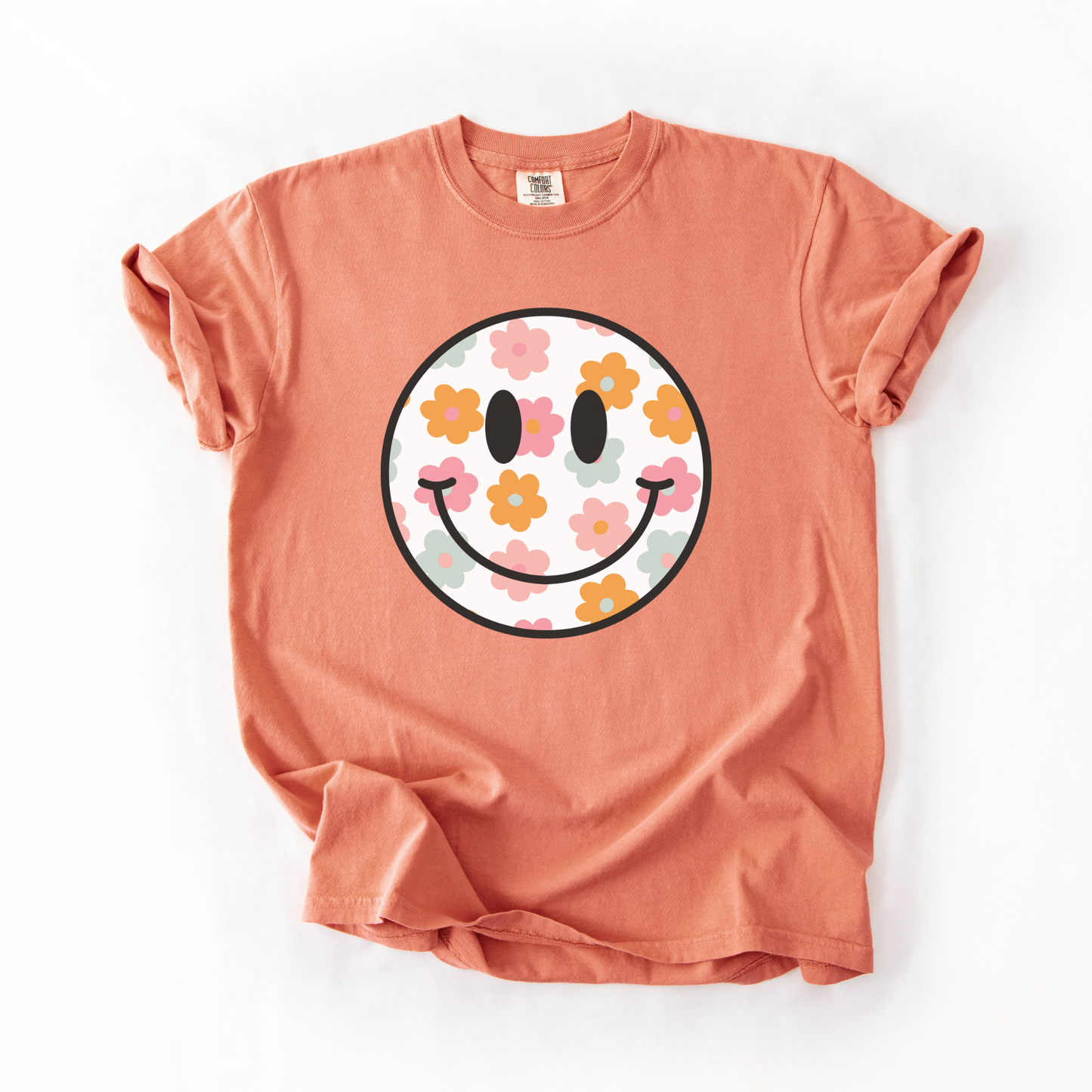 Boho Floral Smile T-Shirt
