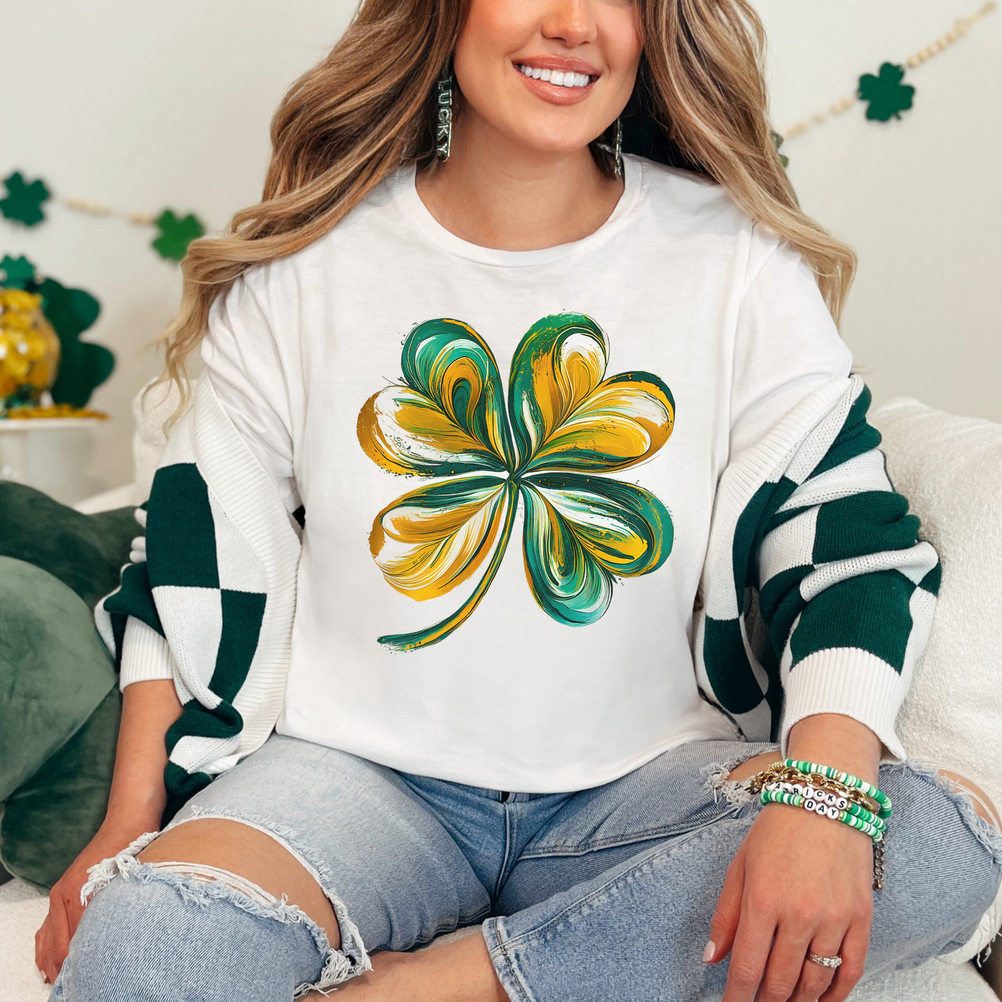 Brushstroke Shamrock - St. Patrick's Day