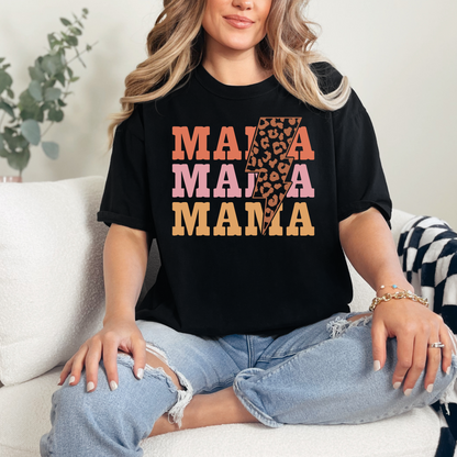 Mama x 3 - Retro T-Shirt