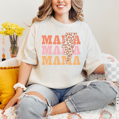 Mama x 3 - Retro T-Shirt