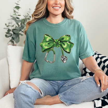 4-Leaf Clover Stethoscope - St. Patrick's Day Nurse & Healthcare Worker T-Shirt