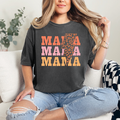 Mama x 3 - Retro T-Shirt