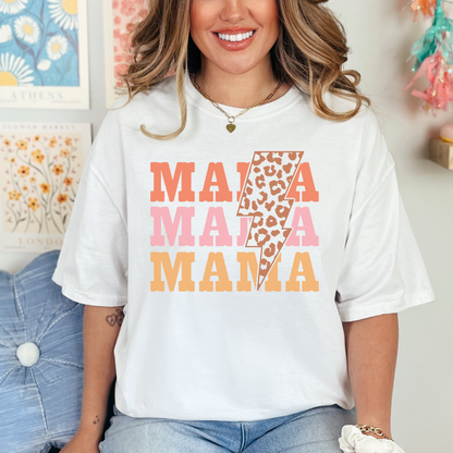 Mama x 3 - Retro T-Shirt